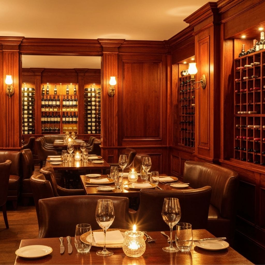 Interior elegante del restaurante